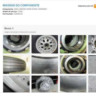 Tela de imagens de componentes
